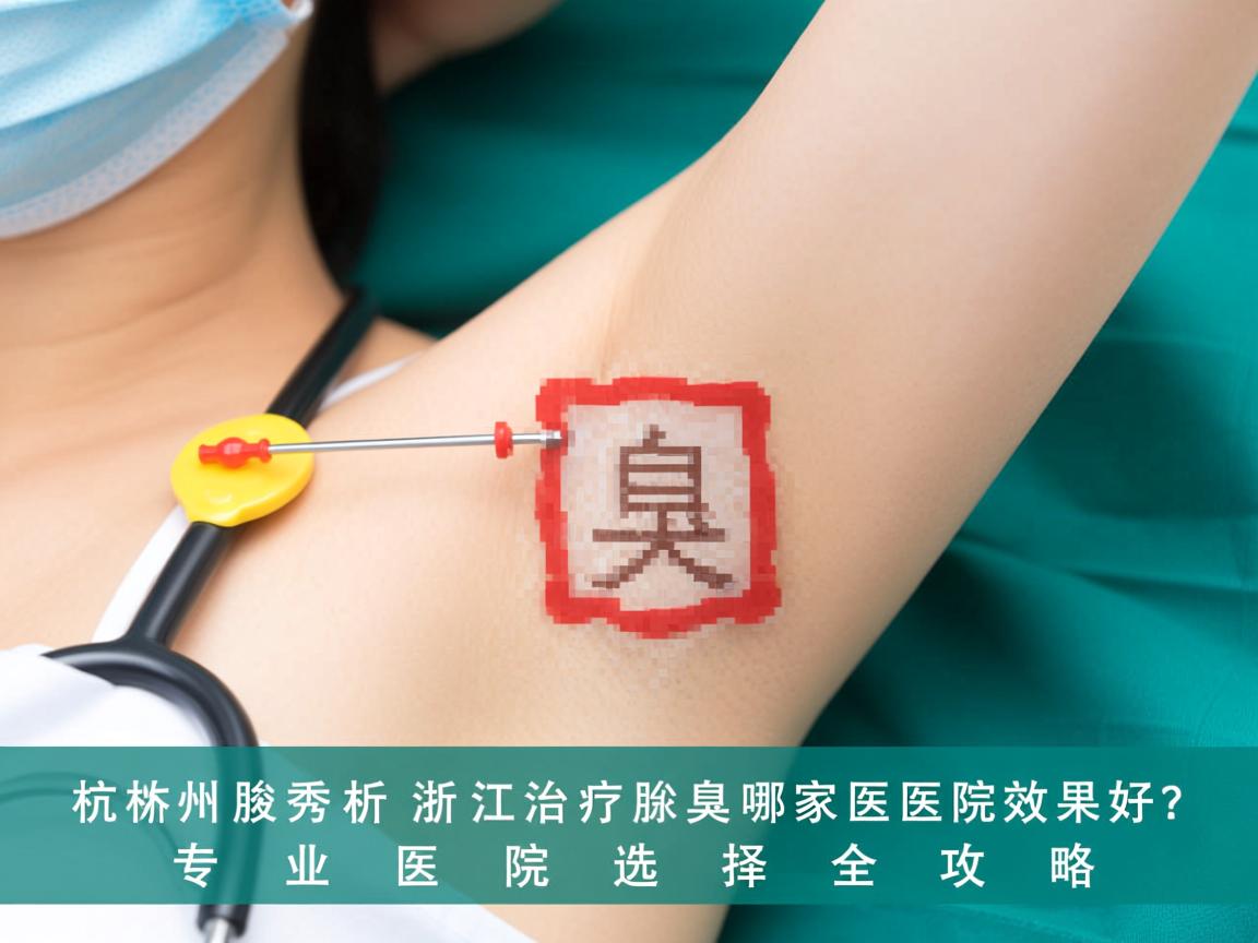 杭州腋秀解析，浙江治疗腋臭哪家医院效果好？专业医院选择全攻略