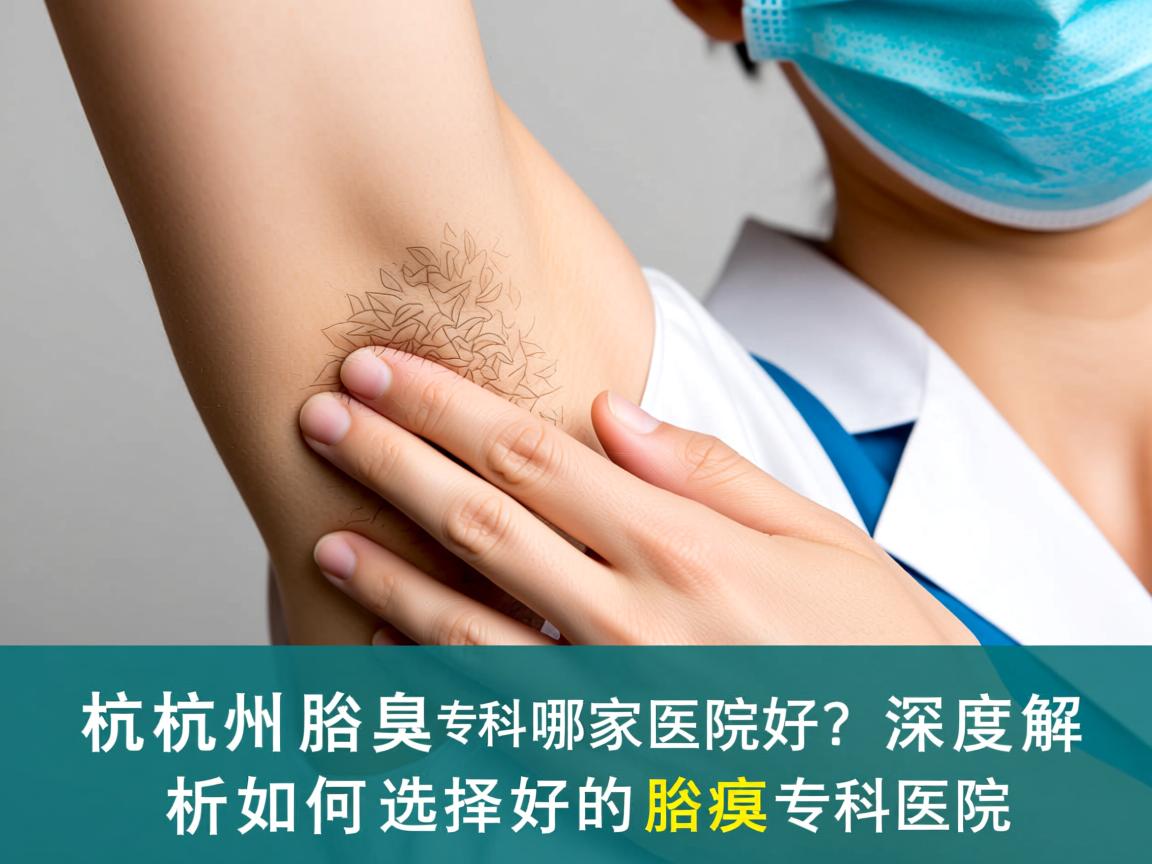 杭州腋臭专科哪家医院好？深度解析如何选择好的腋臭专科医院
