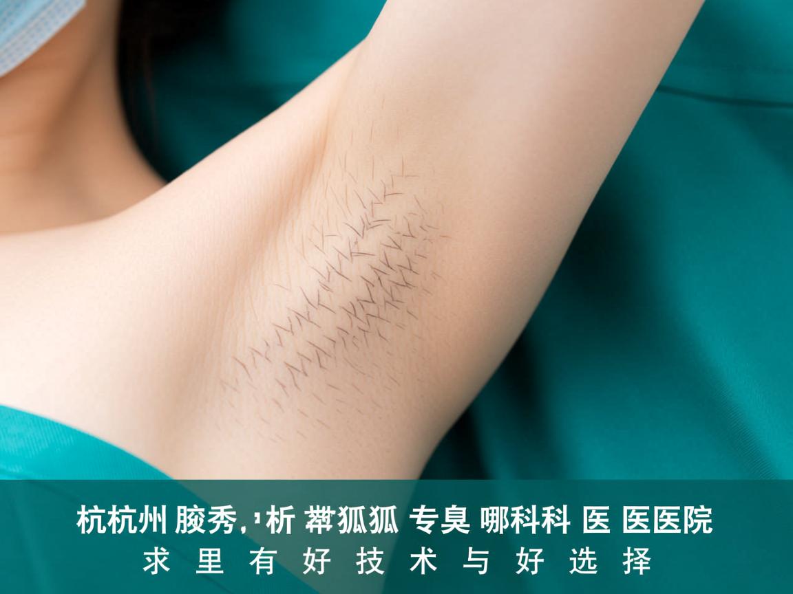 杭州腋秀解析，杭州狐臭专科医院哪里有好技术与好选择