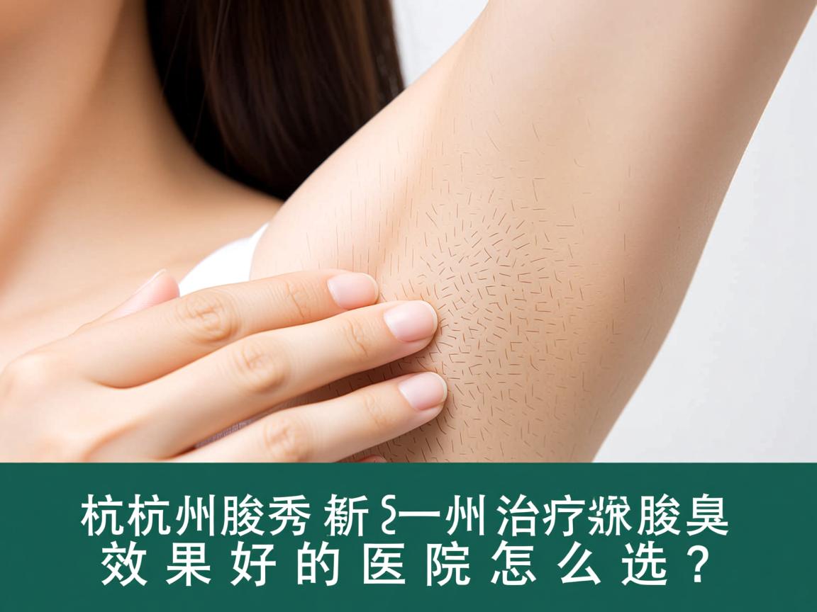 杭州腋秀解析，杭州治疗腋臭效果好的医院怎么选？