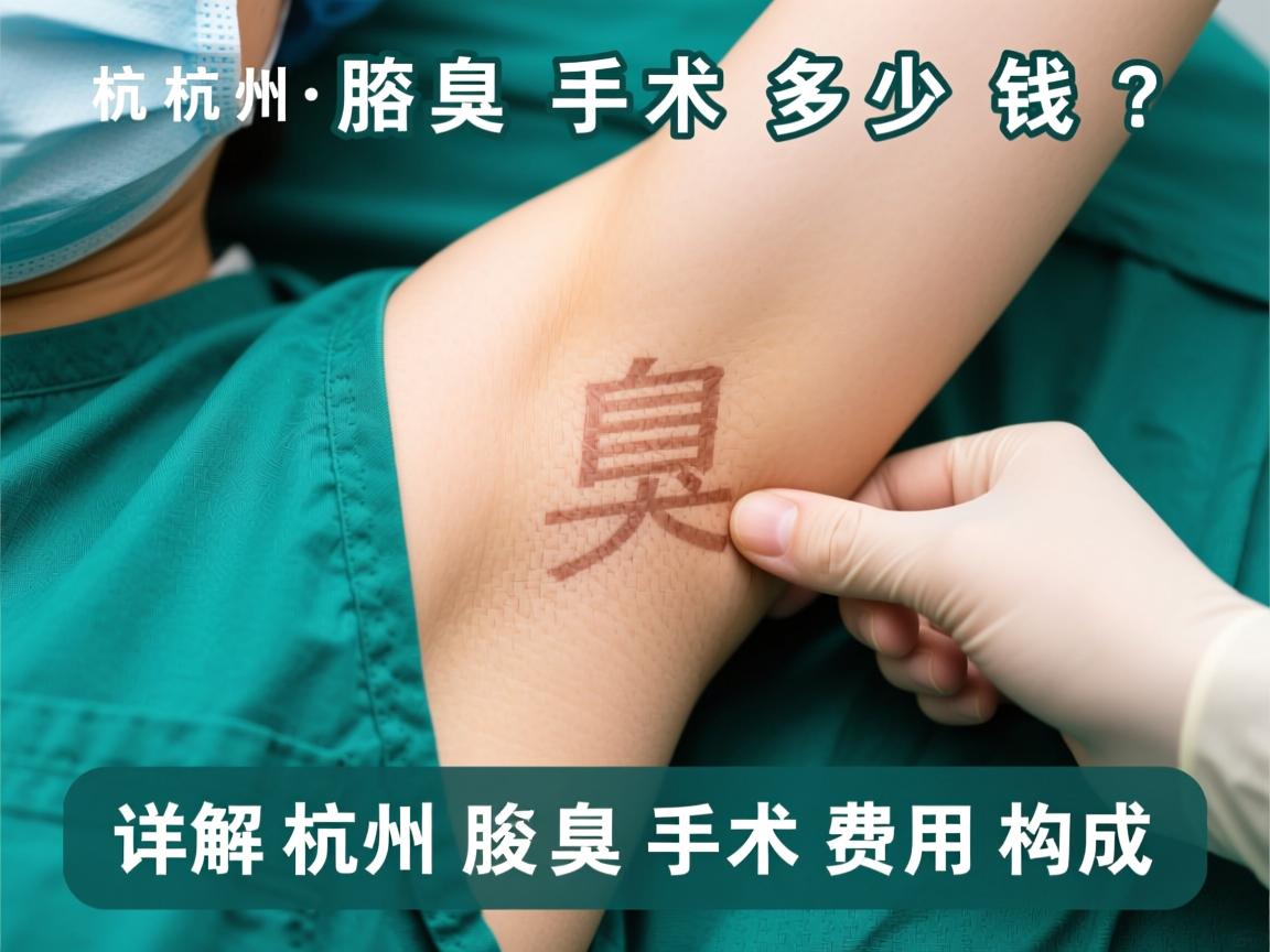 杭州腋臭手术多少钱?详解杭州腋臭手术费用构成 杭州腋臭手术多少钱?详解杭州腋臭手术费用构成