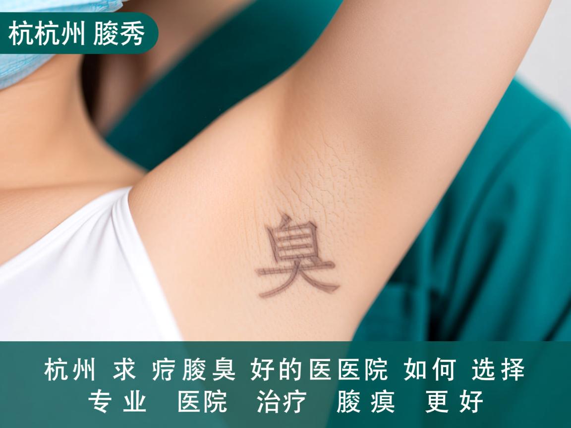 杭州腋秀解析，杭州治疗腋臭好的医院如何选择，专业医院治疗腋臭更好