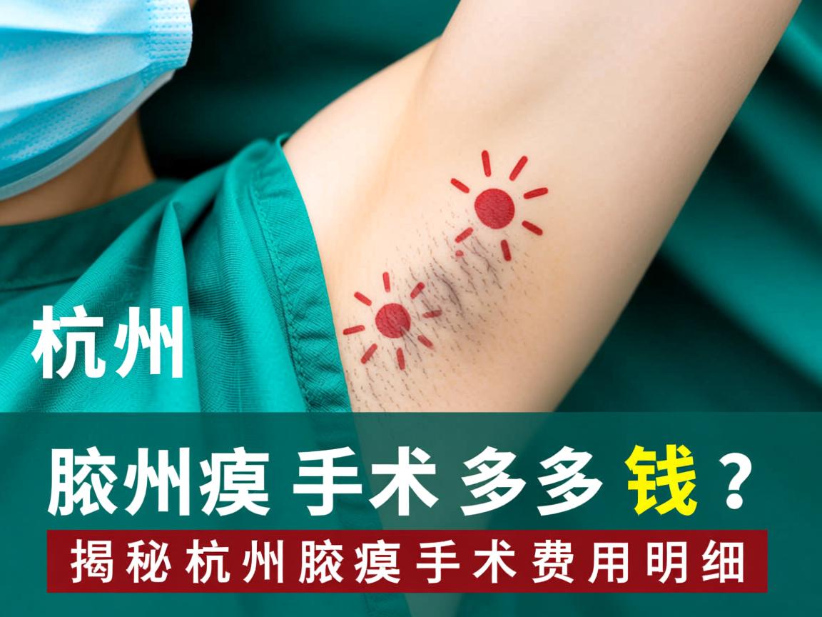 杭州腋臭手术多少钱？揭秘杭州腋臭手术费用明细