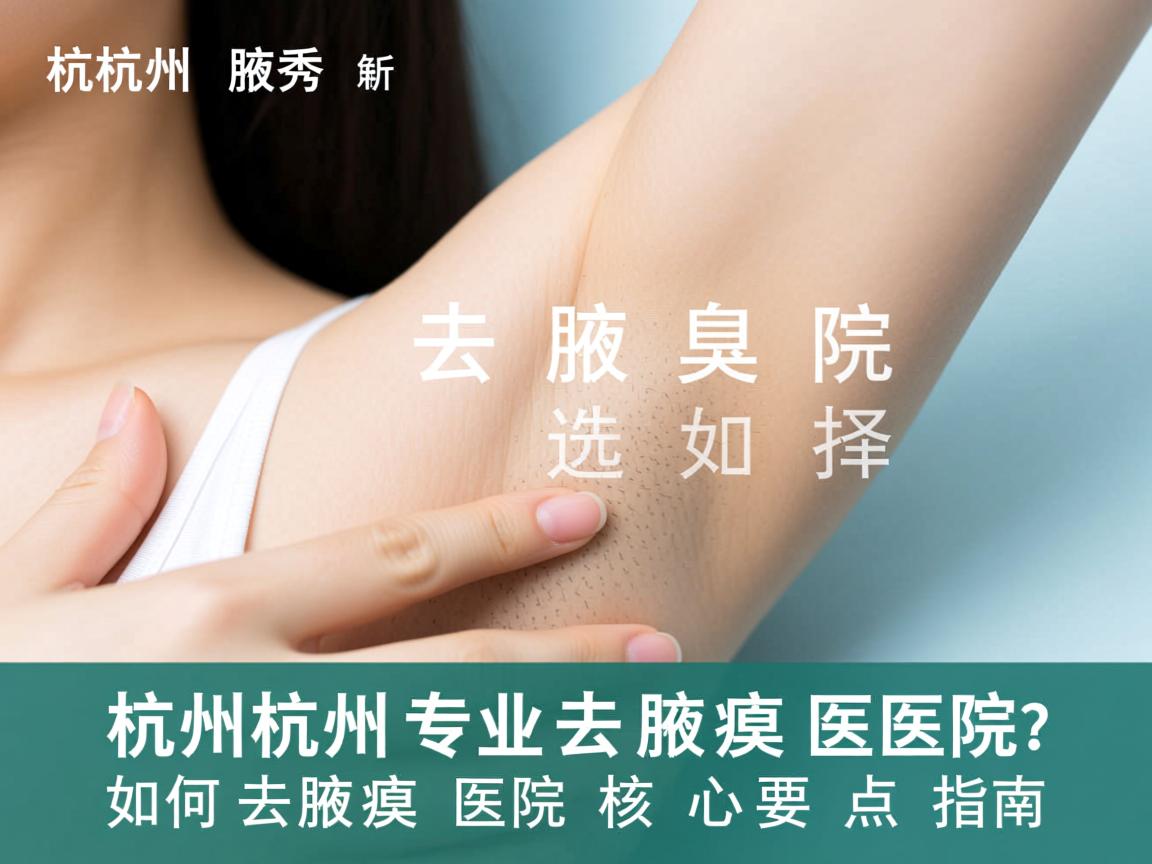 杭州腋秀解析，杭州专业去腋臭医院如何选择，去腋臭医院核心要点指南