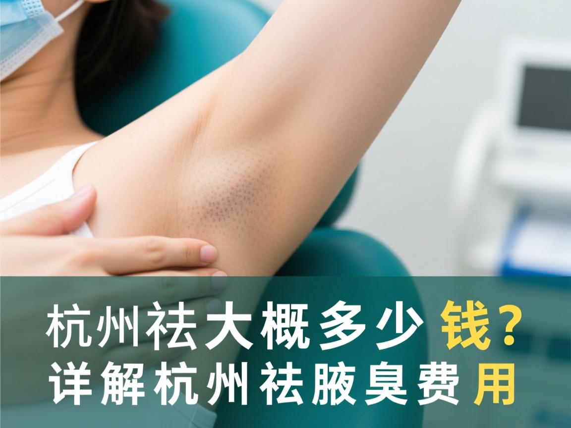 杭州祛腋臭大概多少钱？详解杭州祛腋臭费用