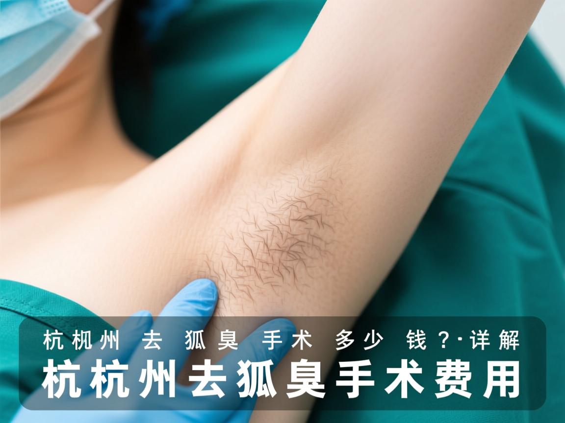 杭州去狐臭手术多少钱？详解杭州去狐臭手术费用