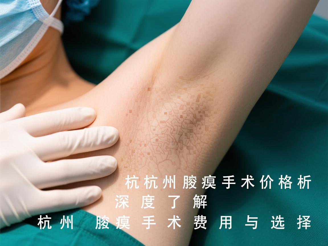 杭州腋臭手术价格解析，深度了解杭州腋臭手术费用与选择