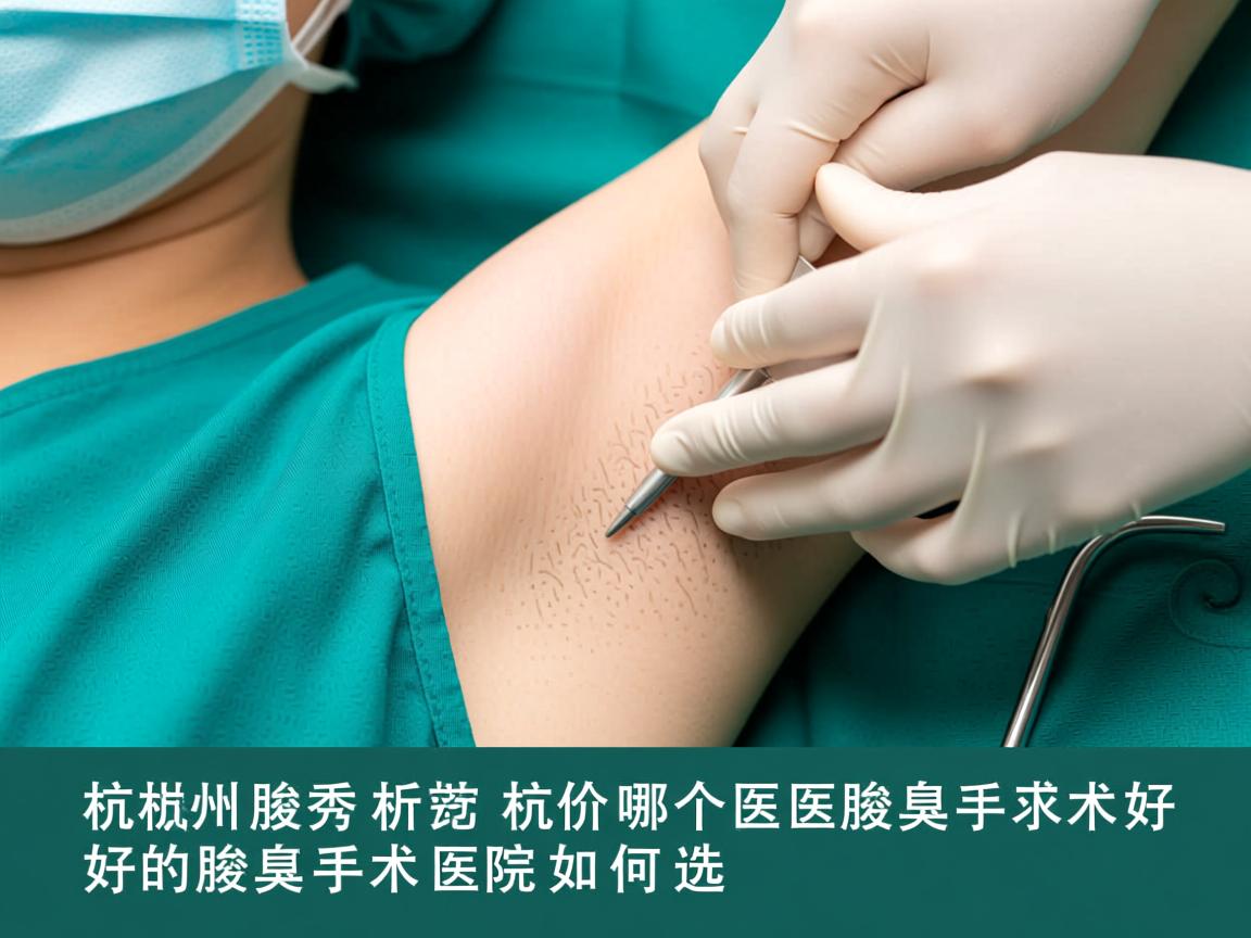 杭州腋秀解析，杭州哪个医院腋臭手术好，好的腋臭手术医院如何选