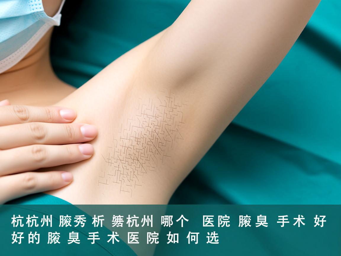 杭州腋秀解析，杭州哪个医院腋臭手术好，好的腋臭手术医院如何选