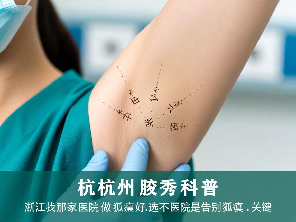 杭州腋秀科普，在浙江找那家医院做狐臭好，选对医院是告别狐臭的关键