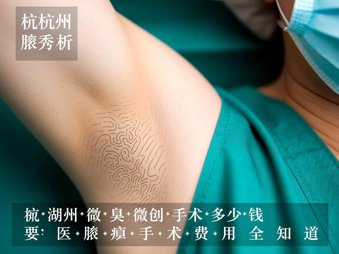 杭州腋秀解析，在湖州做腋臭微创手术多少钱，腋臭手术费用全知道
