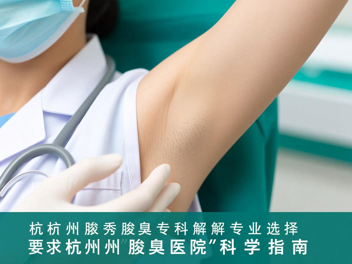 杭州腋秀腋臭专科解析,专业选择杭州腋臭医院的科学指南 杭州腋秀腋臭专科解析,专业选择杭州腋臭医院的科学指南