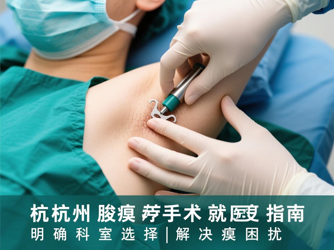 杭州腋臭手术就医指南，明确科室选择，解决腋臭困扰