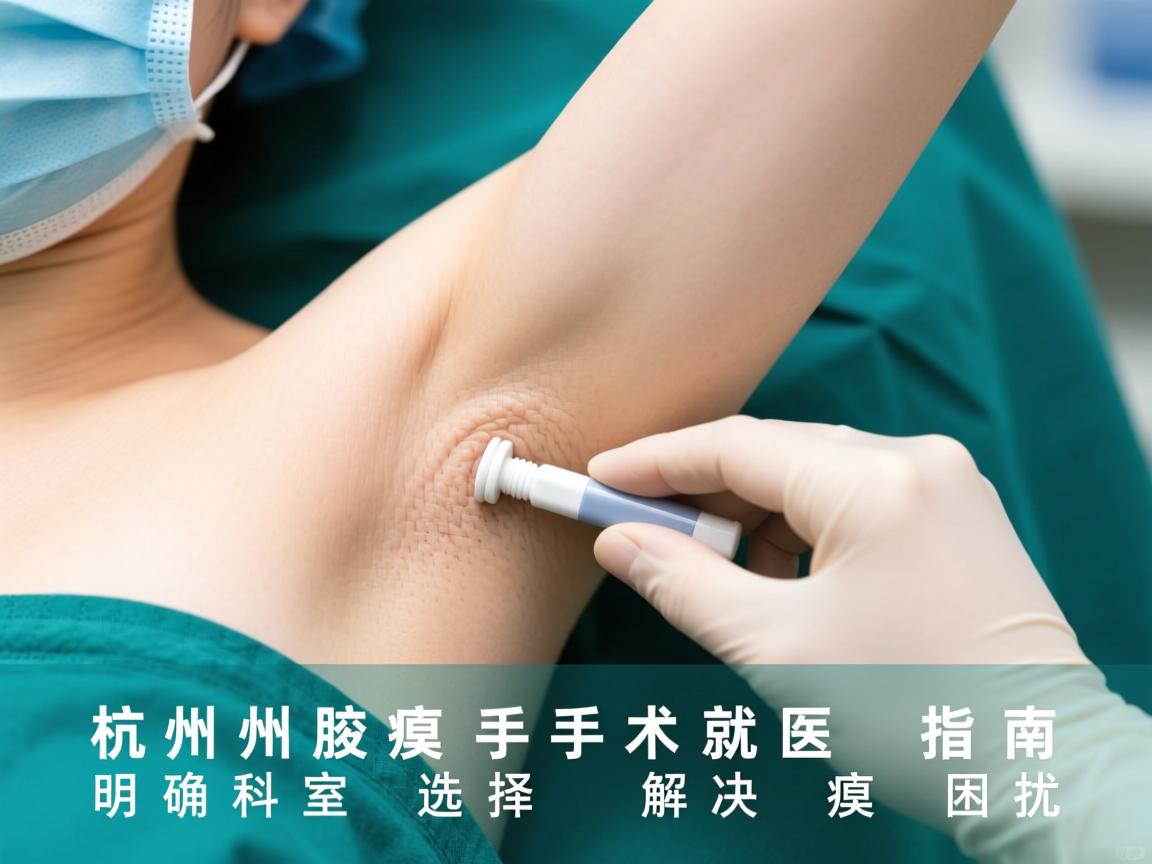杭州腋臭手术就医指南，明确科室选择，解决腋臭困扰