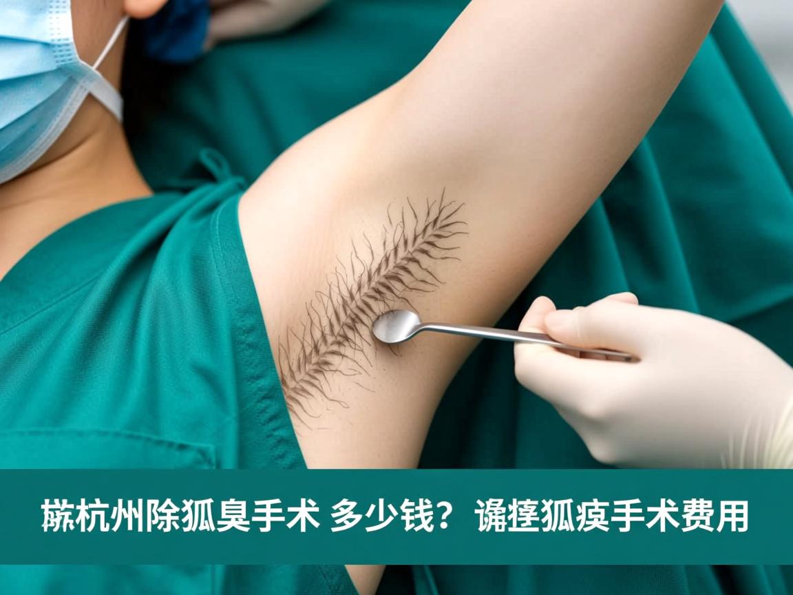 杭州除狐臭手术多少钱？详解杭州狐臭手术费用