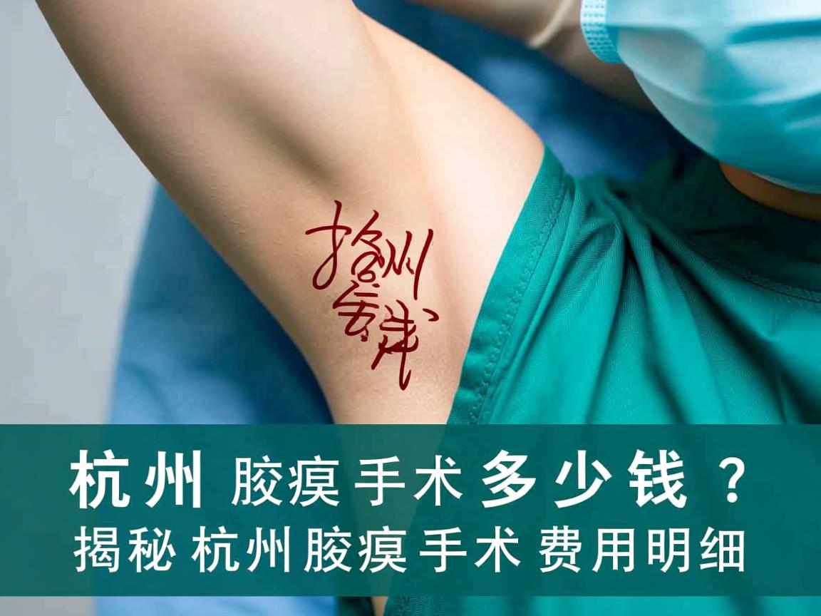 杭州腋臭手术多少钱？揭秘杭州腋臭手术费用明细