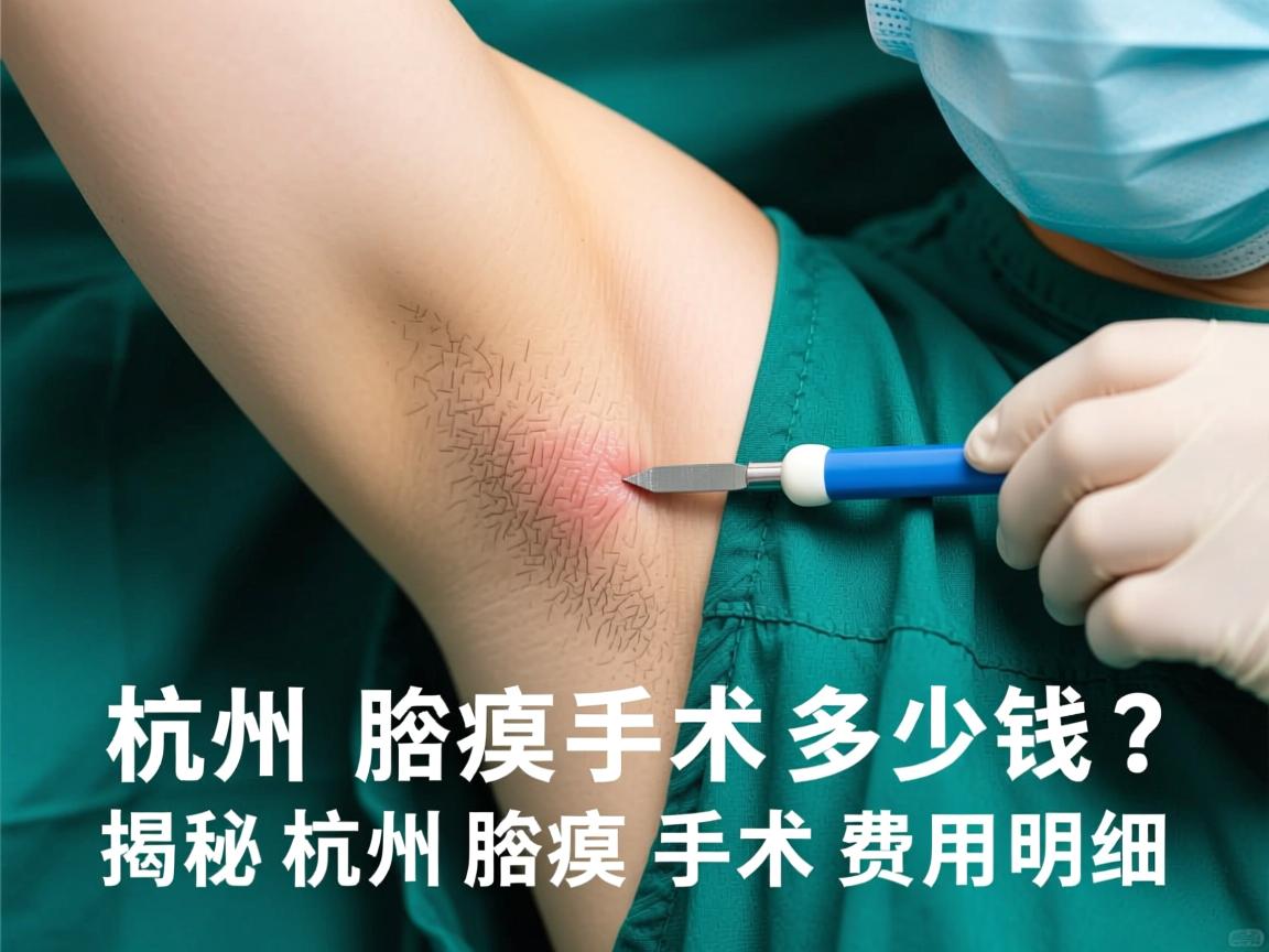 杭州腋臭手术多少钱？揭秘杭州腋臭手术费用明细
