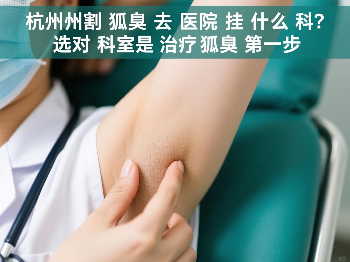 杭州割狐臭去医院挂什么科？选对科室是治疗狐臭第一步