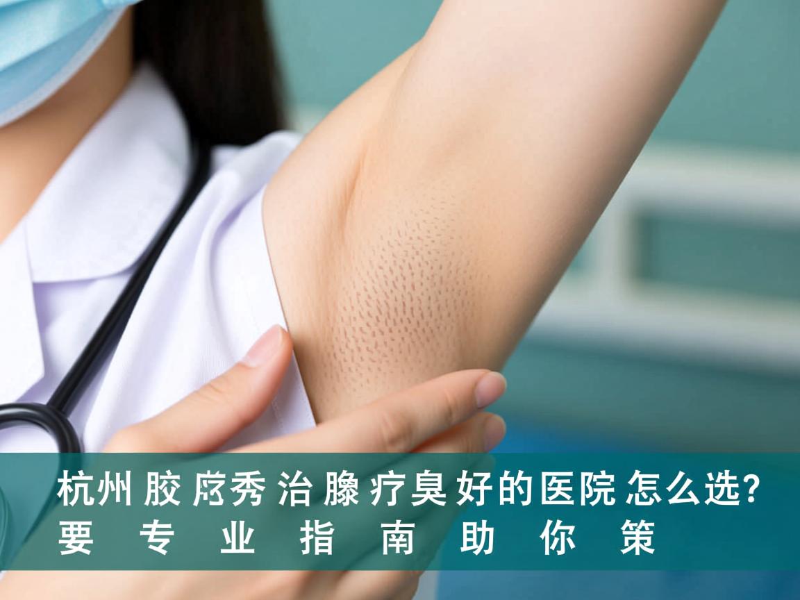 杭州腋秀解析,杭州治疗腋臭好的医院怎么选?专业指南助你决策 杭州腋秀解析,杭州治疗腋臭好的医院怎么选?专业指南助你决策