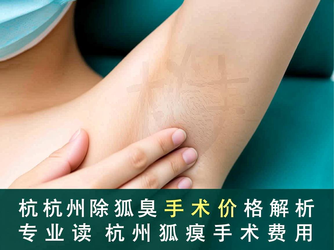 杭州除狐臭手术价格解析，专业解读杭州狐臭手术费用