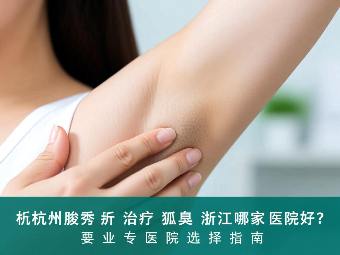 杭州腋秀解析，治疗狐臭浙江哪家医院好？专业医院选择指南