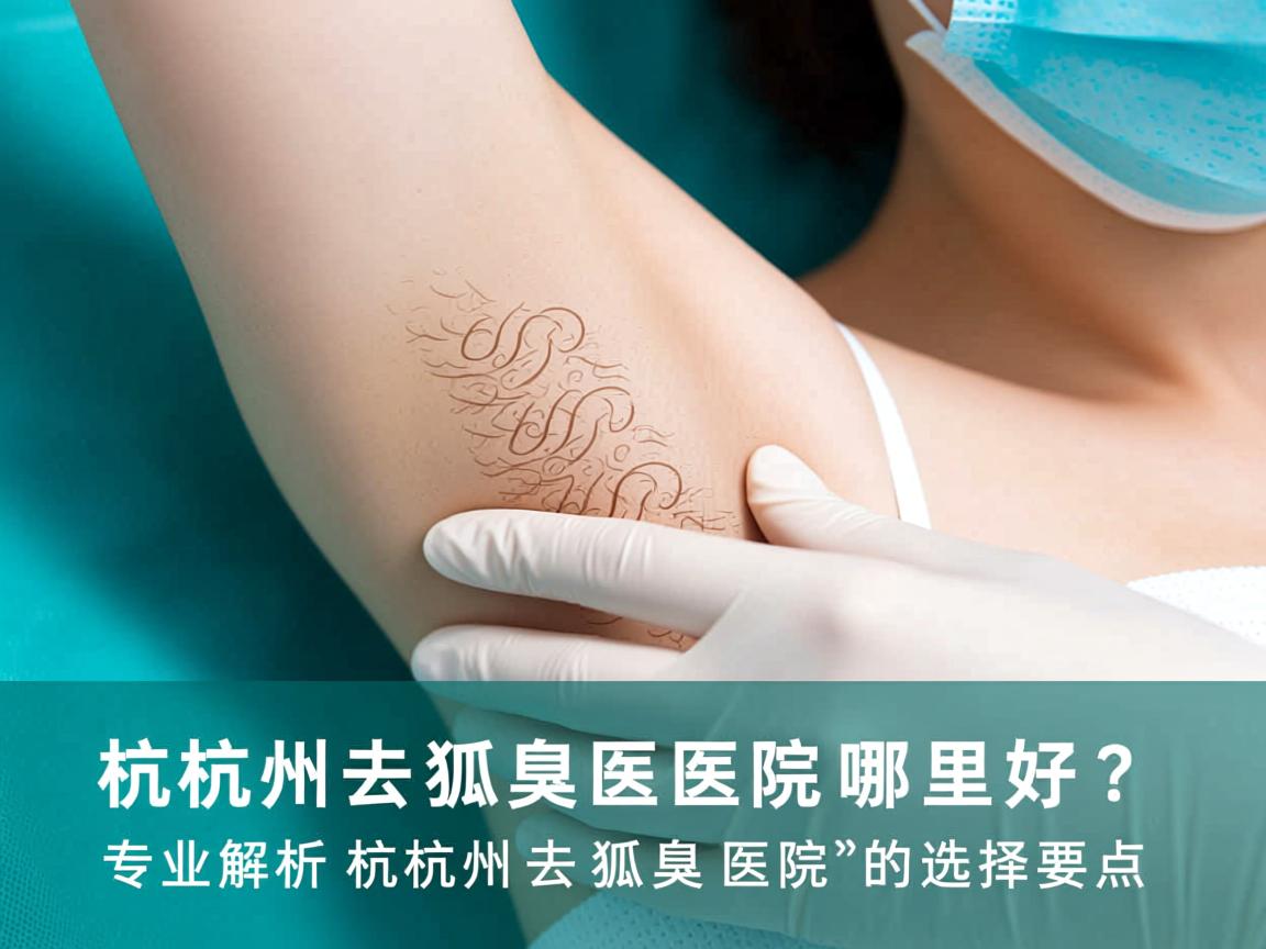 杭州去狐臭医院哪里好？专业解析杭州去狐臭医院的选择要点