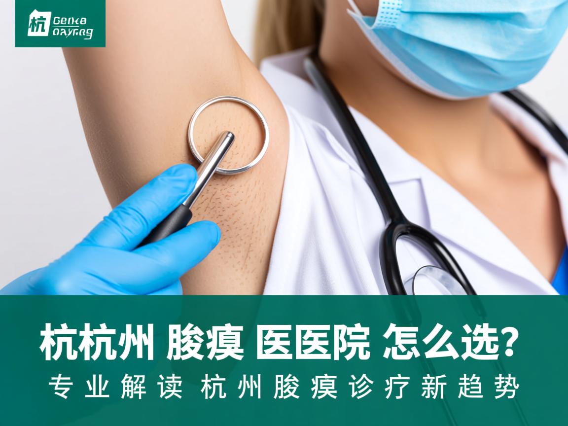 杭州腋臭医院怎么选？专业解读杭州腋臭诊疗新趋势