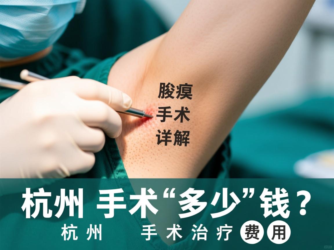 杭州腋臭手术多少钱？详解杭州腋臭手术治疗费用