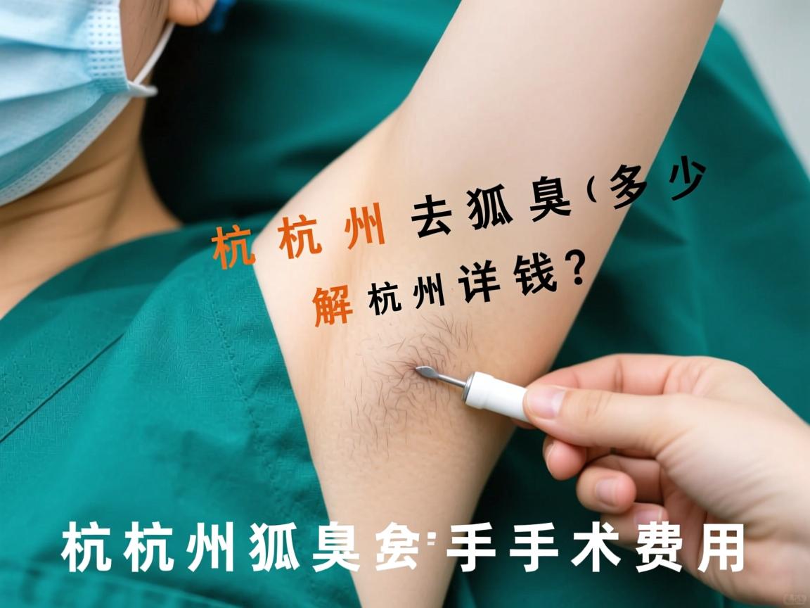 杭州去狐臭多少钱？详解杭州狐臭手术费用