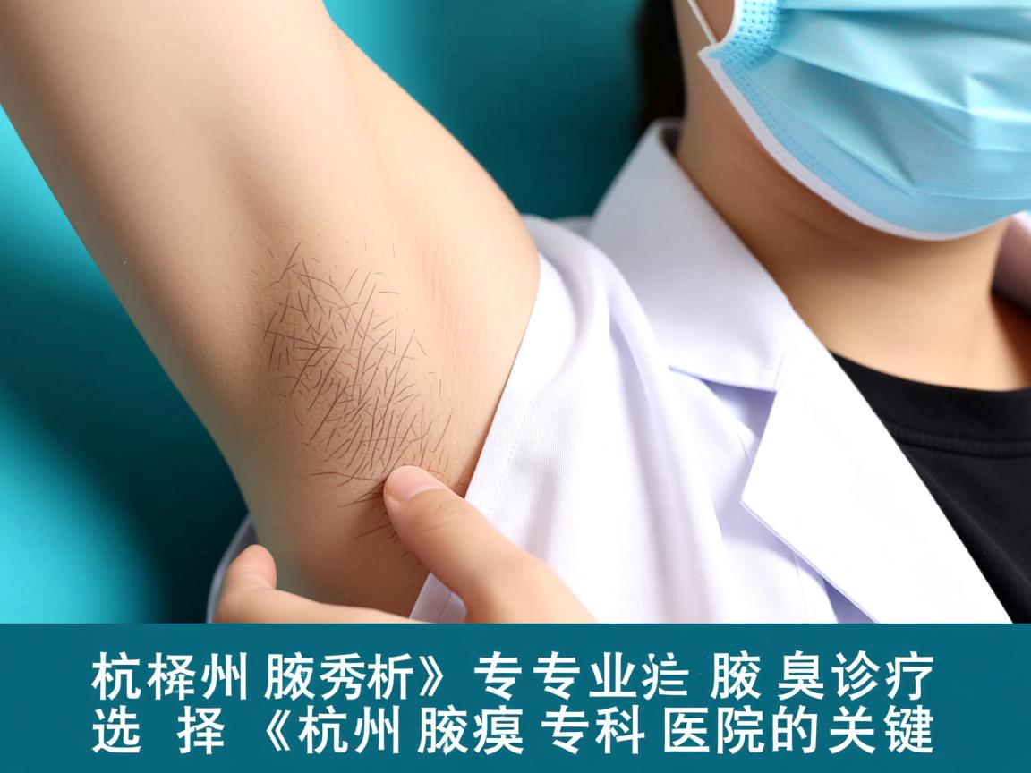 杭州腋秀解析，专业腋臭诊疗，选择杭州腋臭专科医院的关键