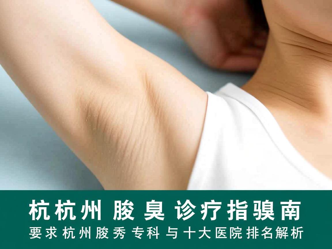 杭州腋臭诊疗指南，聚焦杭州腋秀专科与十大医院排名解析