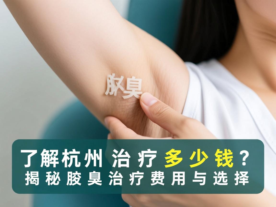 了解杭州腋臭治疗多少钱？揭秘腋臭治疗费用与选择