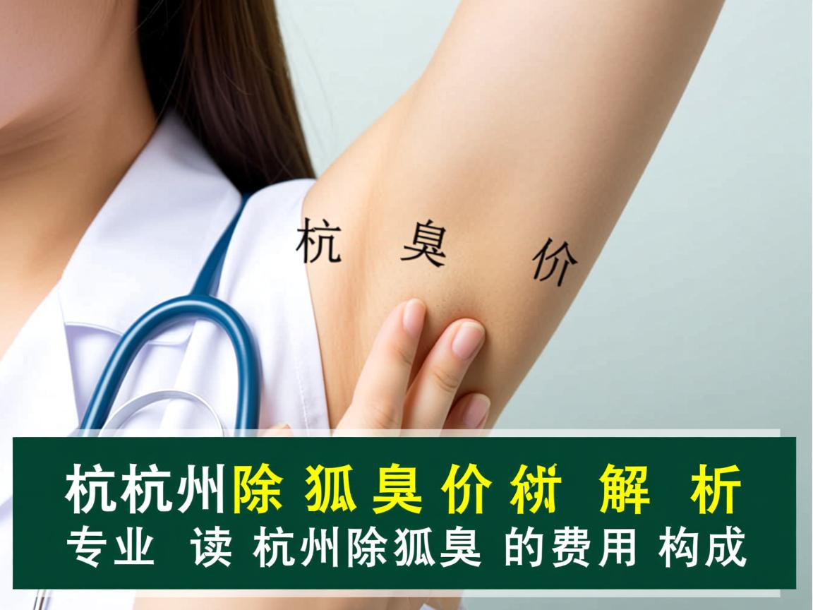 杭州除狐臭价格解析，专业解读杭州除狐臭的费用构成