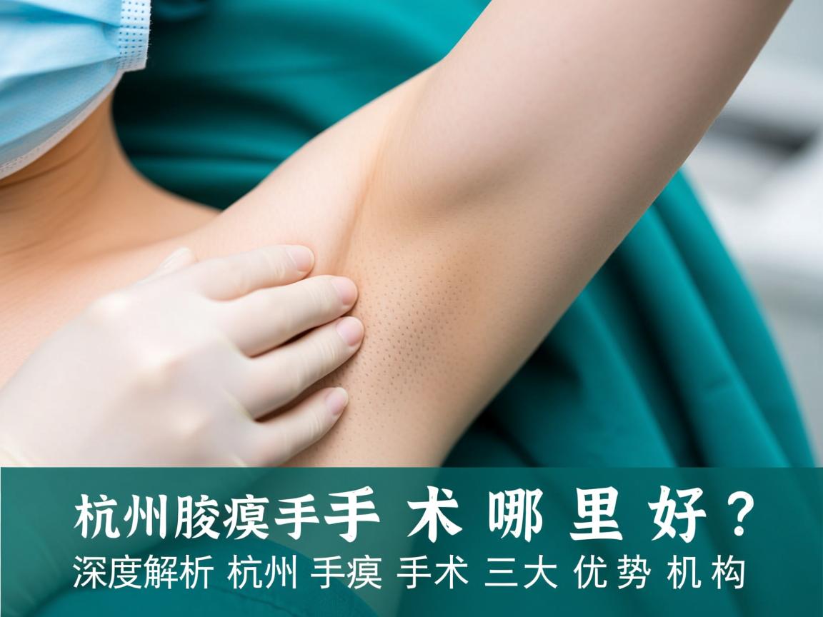 杭州腋臭手术哪里好？深度解析杭州腋臭手术三大优势机构