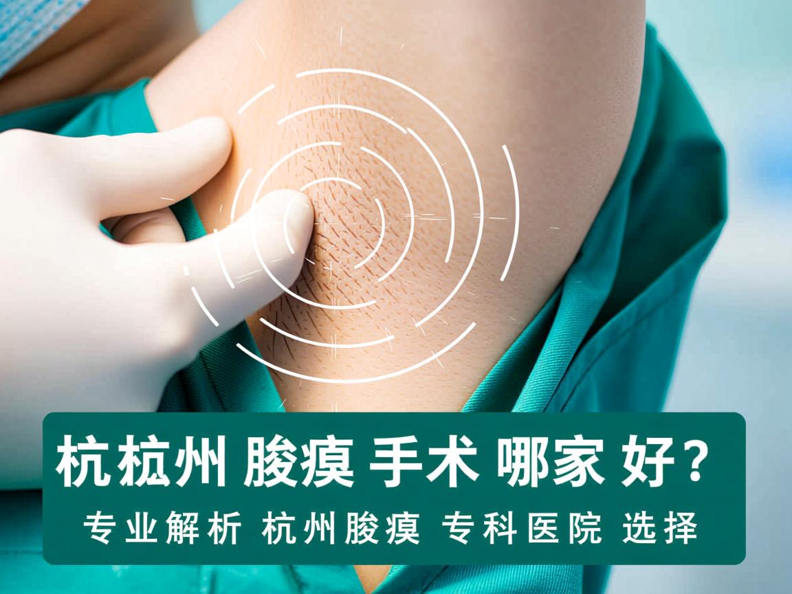 杭州腋臭手术哪家好？专业解析杭州腋臭专科医院选择