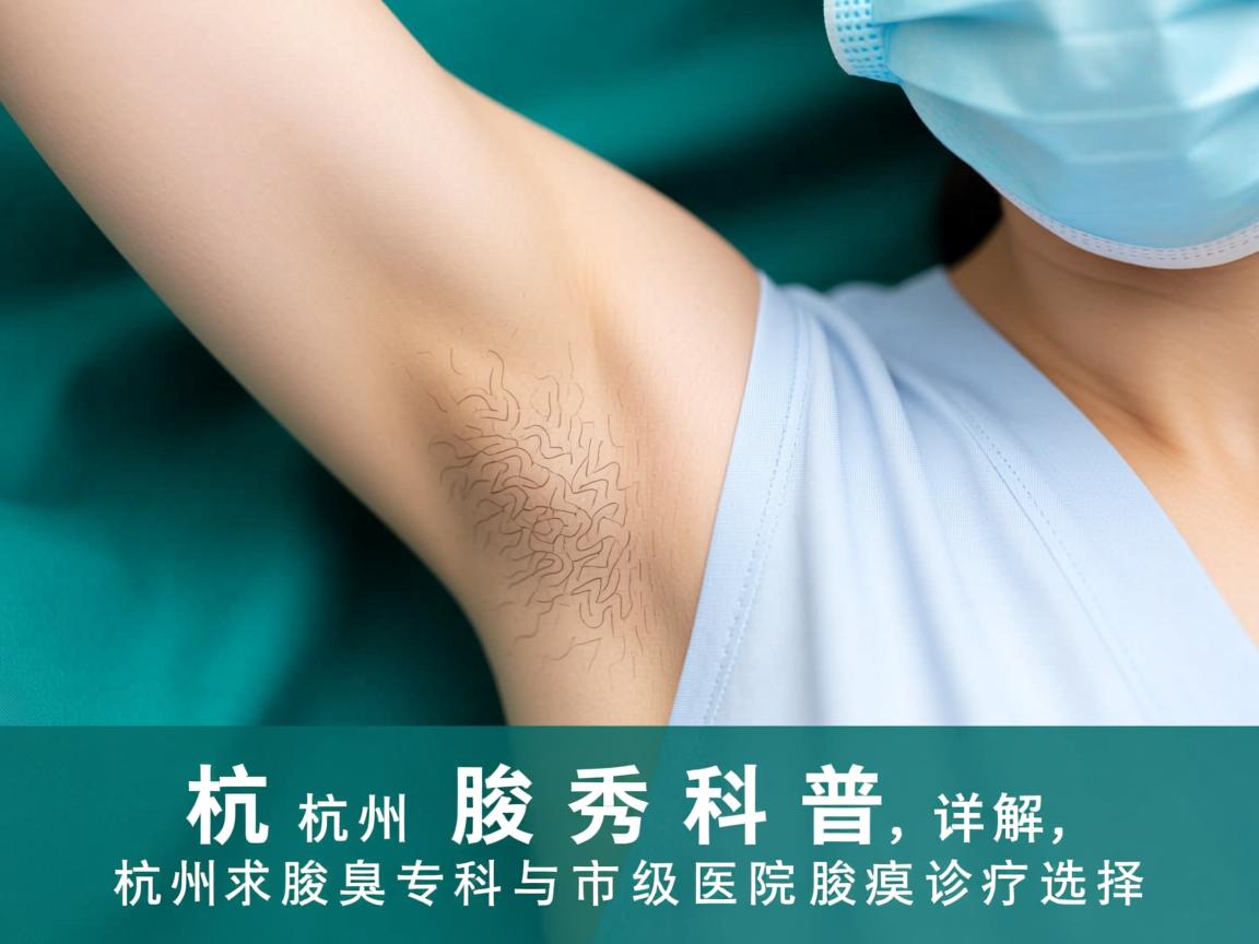 杭州腋秀科普，详解杭州腋臭专科与市级医院腋臭诊疗选择