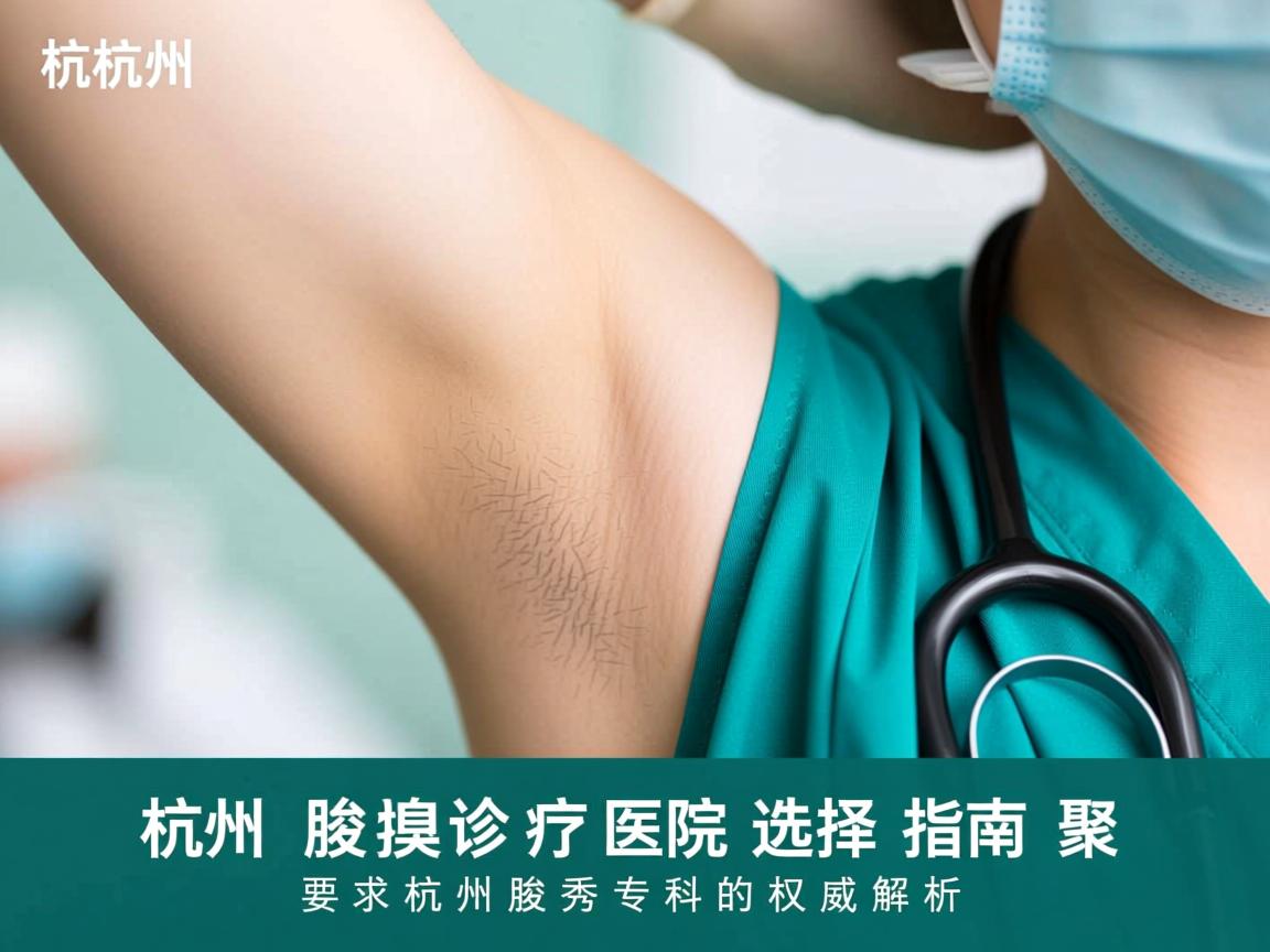 杭州腋臭诊疗医院选择指南，聚焦杭州腋秀专科的权威解析