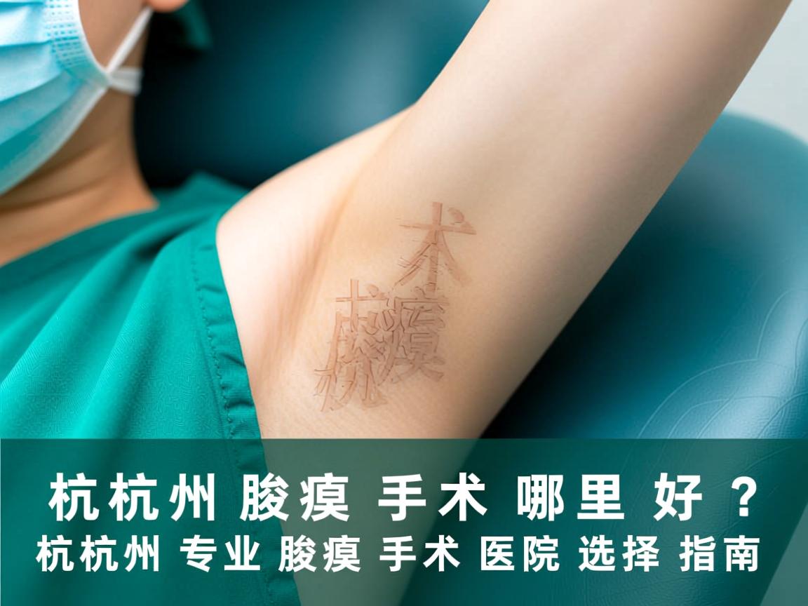 杭州腋臭手术哪里好？杭州专业腋臭手术医院选择指南
