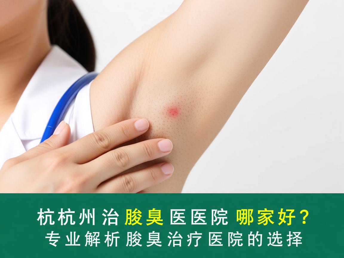 杭州治疗腋臭医院哪家好？专业解析腋臭治疗医院的选择