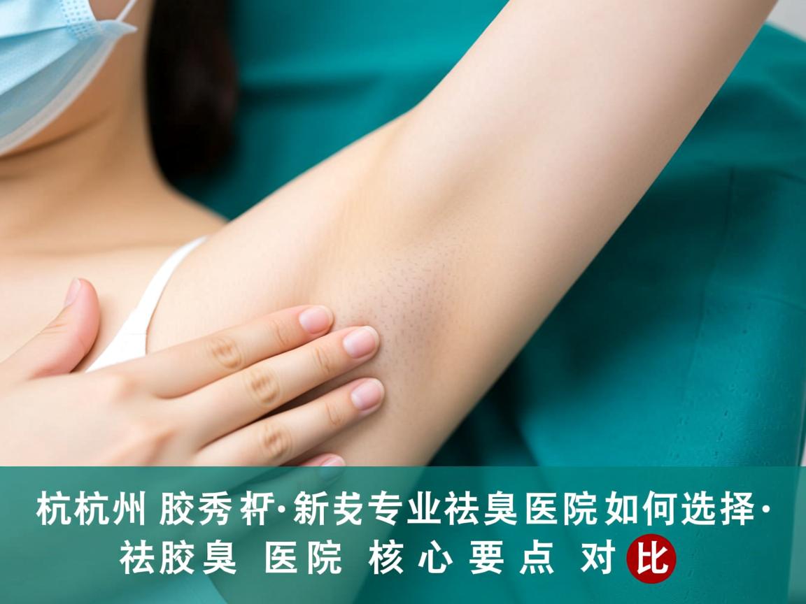 杭州腋秀解析，专业祛腋臭医院如何选择，祛腋臭医院核心要点对比