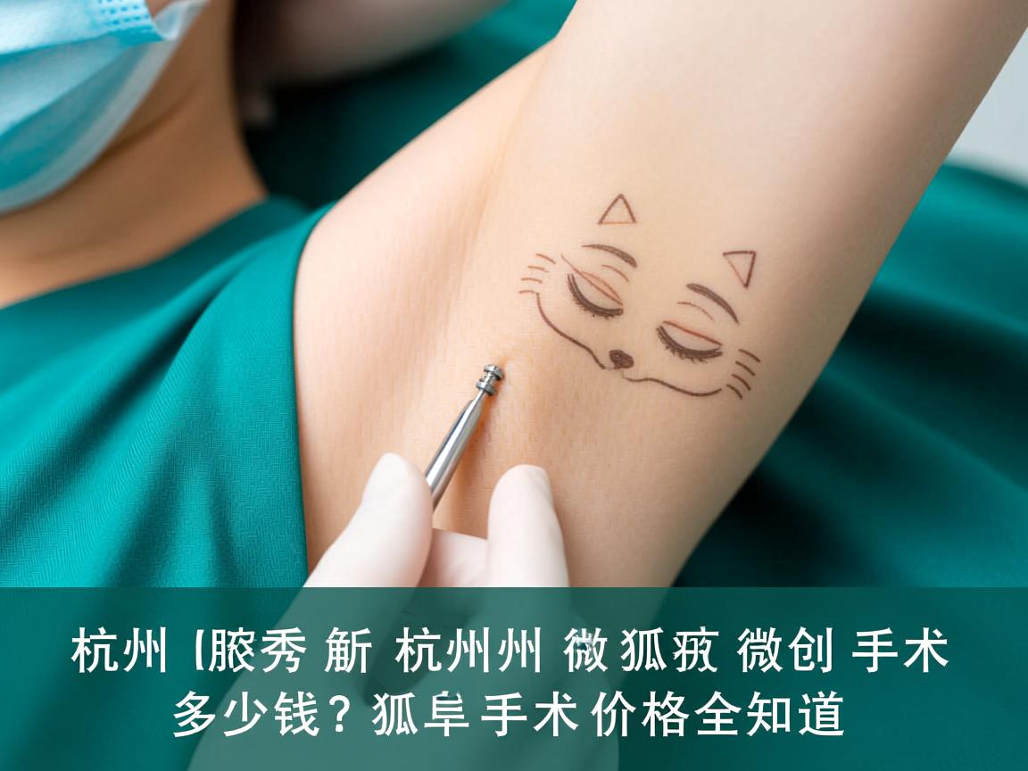 杭州腋秀解析，杭州做狐臭微创手术多少钱？狐臭手术价格全知道