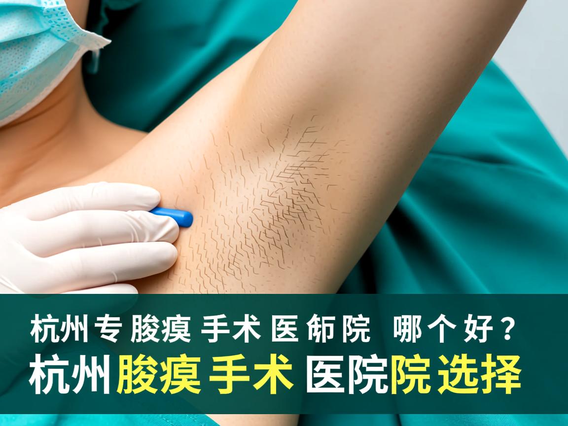 杭州腋臭手术医院哪个好？专业解析杭州腋臭手术医院的选择