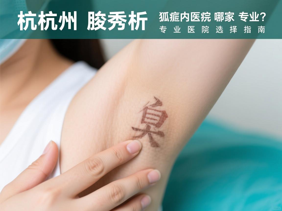 杭州腋秀解析，杭州治疗狐臭的医院哪家专业？专业医院选择指南