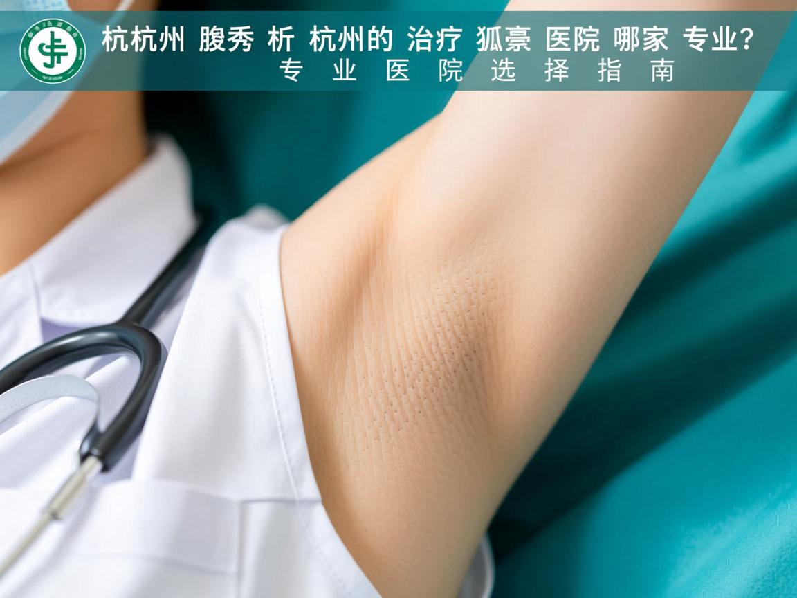 杭州腋秀解析，杭州治疗狐臭的医院哪家专业？专业医院选择指南