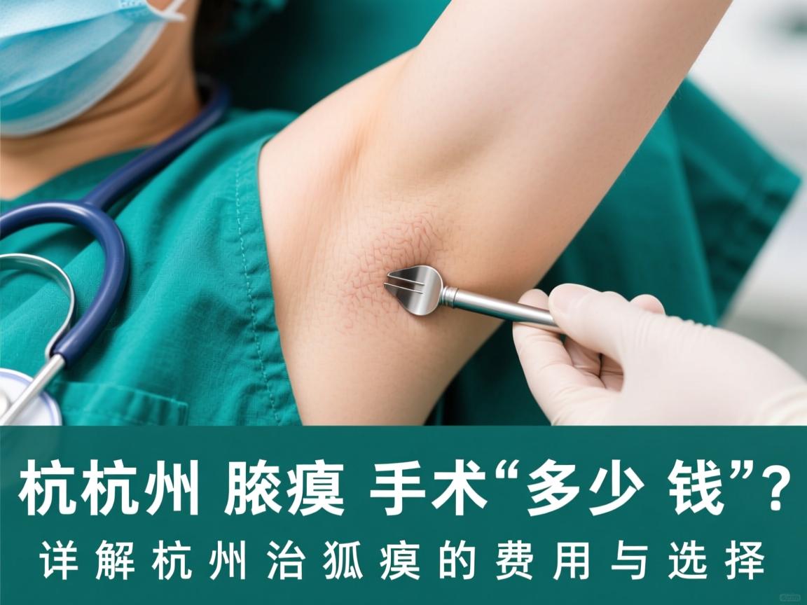 杭州腋臭手术多少钱？详解杭州治狐臭的费用与选择