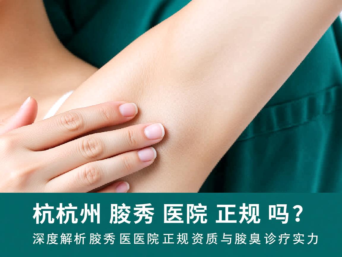 杭州腋秀医院正规吗？深度解析腋秀医院正规资质与腋臭诊疗实力