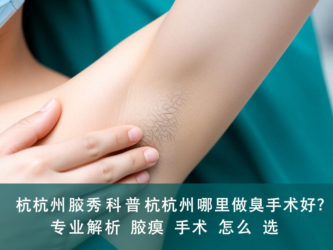 杭州腋秀科普，杭州哪里做腋臭手术好？专业解析腋臭手术怎么选