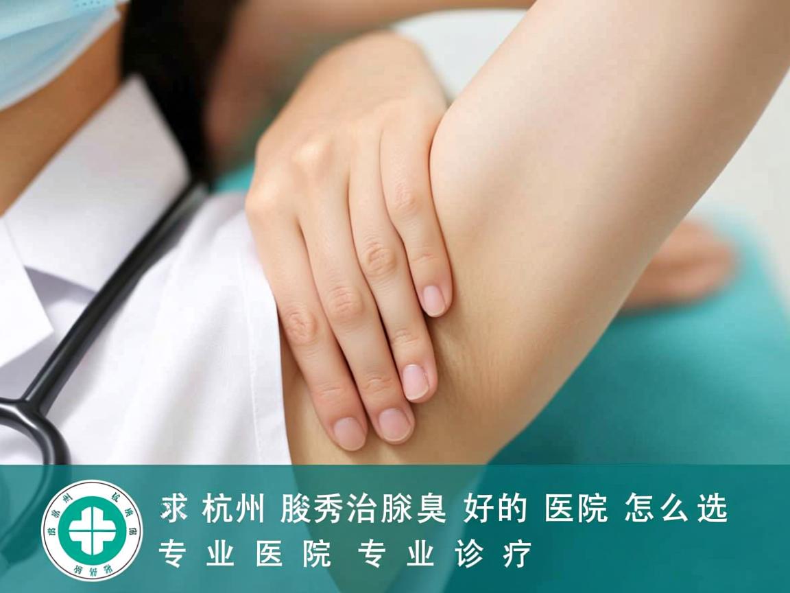 杭州腋秀解析，杭州治腋臭好的医院怎么选，专业医院专业诊疗