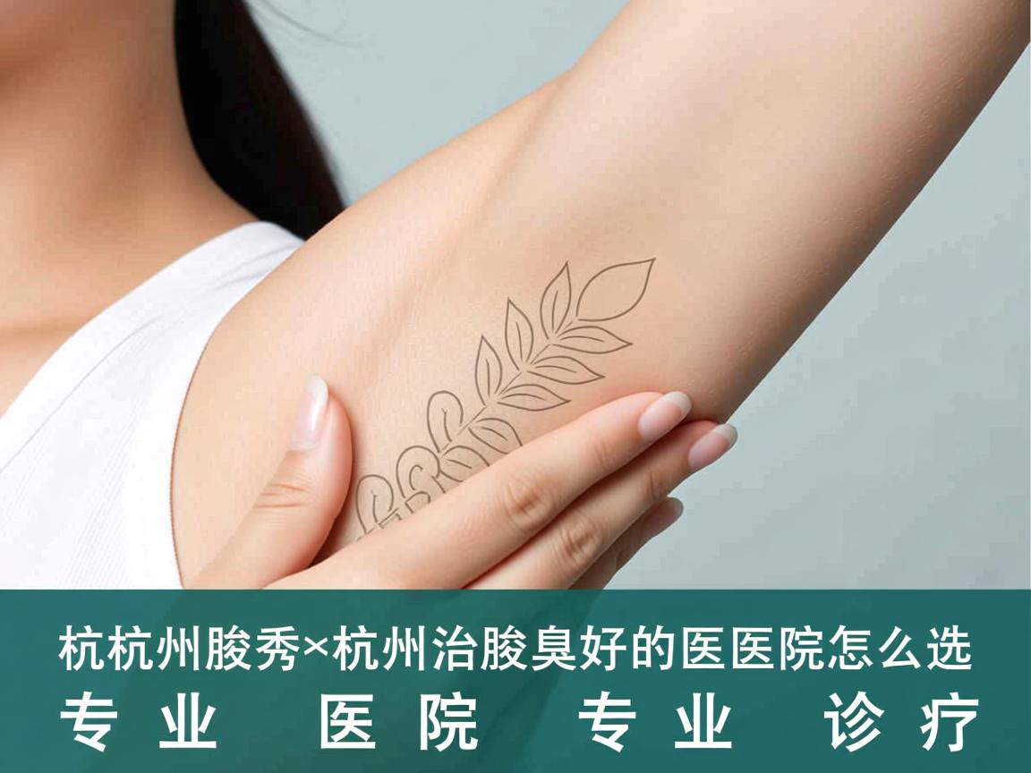 杭州腋秀解析，杭州治腋臭好的医院怎么选，专业医院专业诊疗