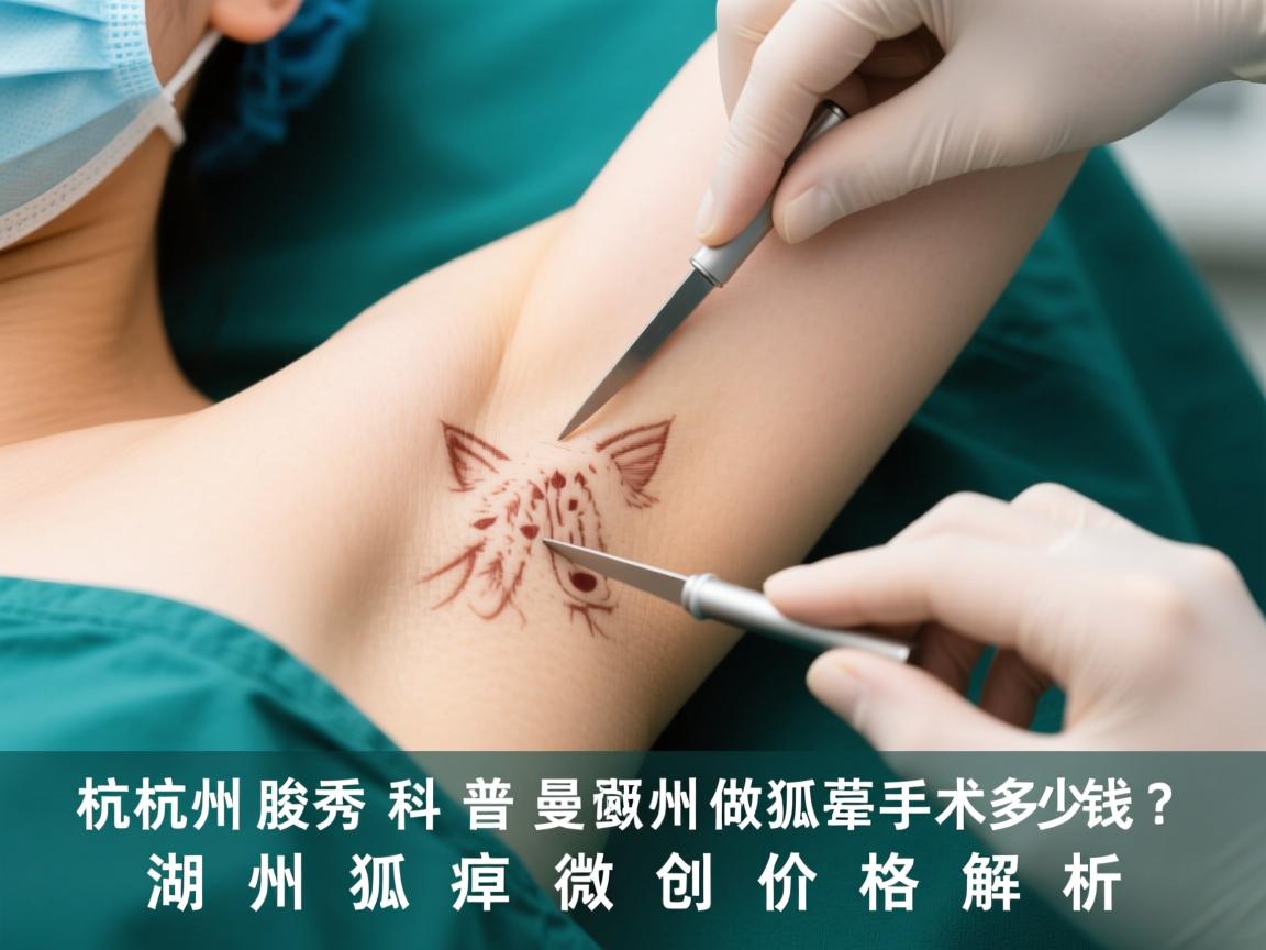 杭州腋秀科普，在湖州做狐臭手术多少钱？湖州狐臭微创价格解析